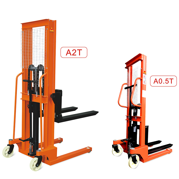 NIULI Forklift Machines Lifter Manual Small Hydraulic Lift 3 Ton Forklift Price Hand Pallet Stacker Manual Forklift