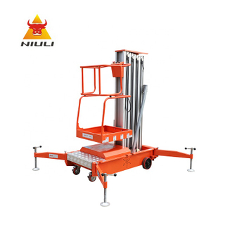NIULI Small Aerial Mobile One Man Lift/Home Cleaning Lift Aluminium Lift/Aerial Personal Lift Leeder