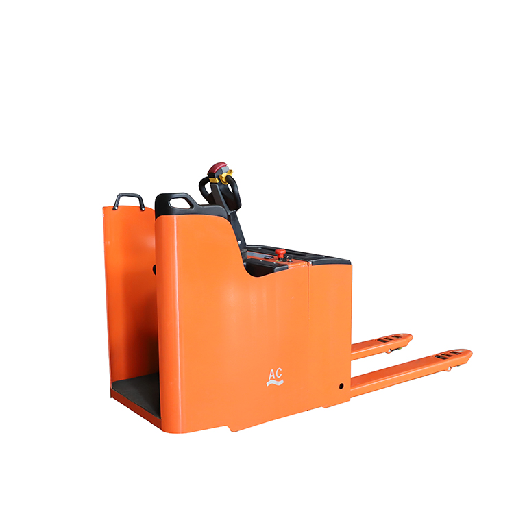NIULI Automatic Battery Powered Pallet Truck Stand Up Forklift Electric Pallet Truck