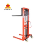 NIULI Hot Sale Manual Hydraulic Lift Fork Pallet 0.5 Ton Hand Stacker 500kg Manual Stacker