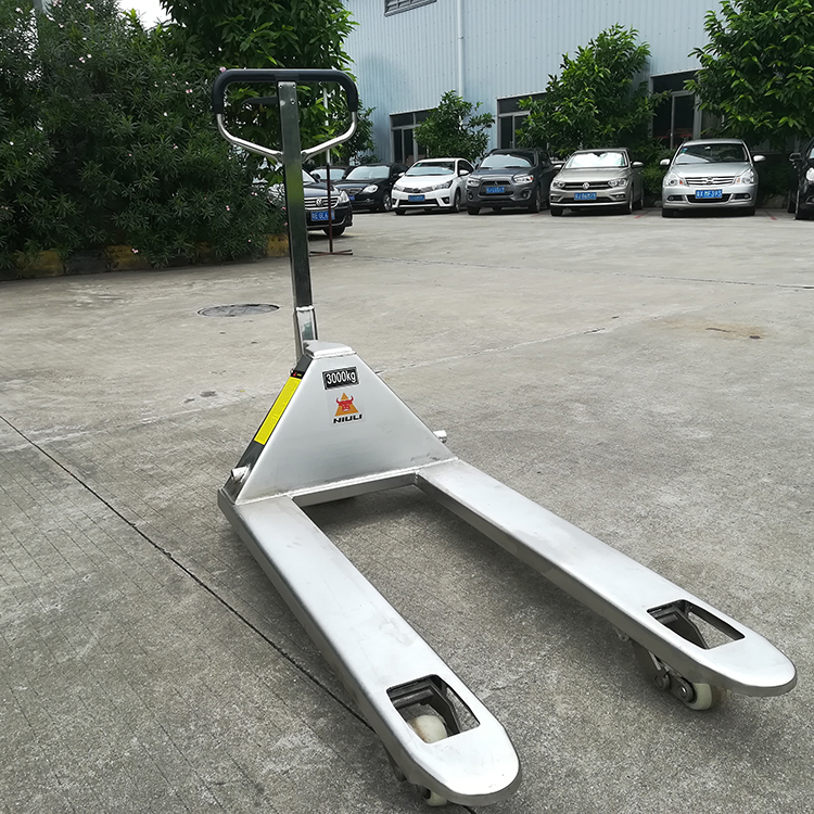 NIULI Material Handling Equipment 2ton 2.5ton 3.0t Stainless Steel Hand Operated Pallet Truck Manual Pallet Jack