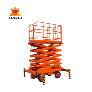 NIULI 4m To 14m Aerial Man Lifting Platform Electric Hydraulic Scissor Lift
