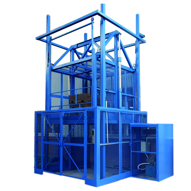 NIULI Hydraulic Vertical Building Construction Materials Cargo Lift CE Approved Goods Lift Hydraulic Warehouse Cargo Elevator