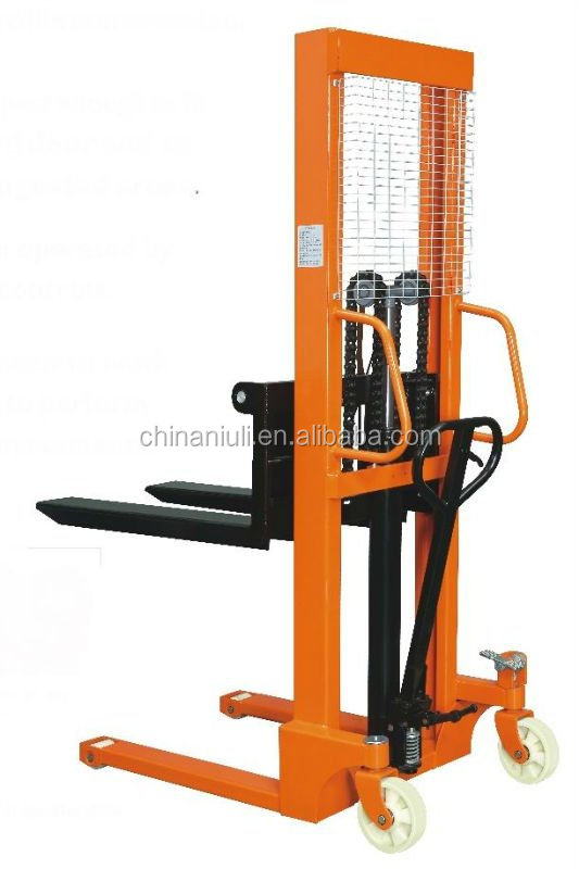 High Lifting Height 3 Meter Hand Stacker 2000kg Capacity Manual Hydraulic Lift Stacker Truck