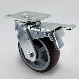 چرخ‌های چرخ‌دار TPR قهوه‌ای 45 سنگین