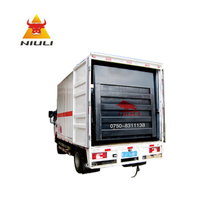 NIULI 1ton 1.5ton ไฮดรอลิกที่ซ่อนอยู่ภายในเหล็ก Tail Lift Board สำหรับรถบรรทุกหนักพร้อมปกปิด Tailgate Platform