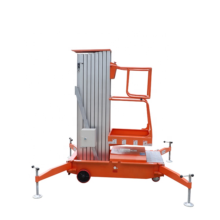 NIULI High Quality Single Mast Man Lift Table Aerial Work Platform Portable Man Lift