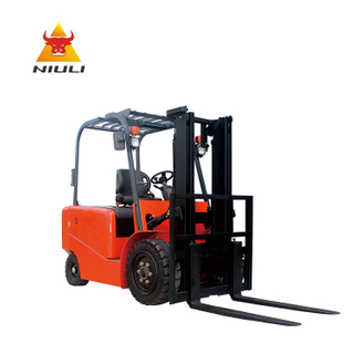 NIULI 6M 2/2.5 T Angkat Tinggi Empat Fulkrum Baki Forklift Elektrik Hidraulik Dengan Motor AC Penuh Untuk Gudang