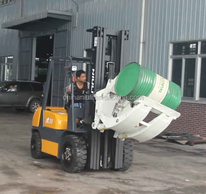 3000kgs Diesel Forklift With Paper Roll Clamp,ISUZU Engine