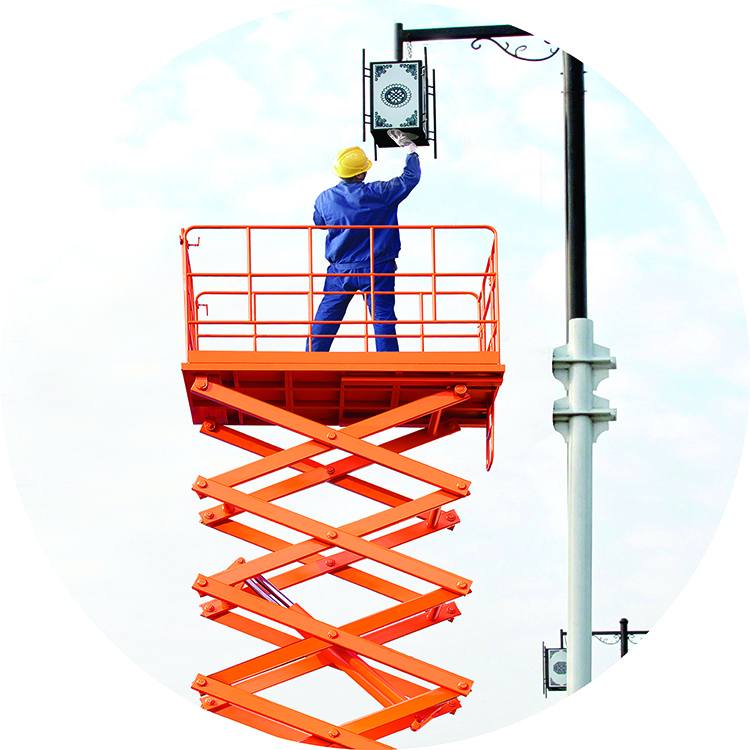 NIULI 6m To 14m Mobile Mini Hydraulic Elevator Scissor Lift Table Aerial Work Platform