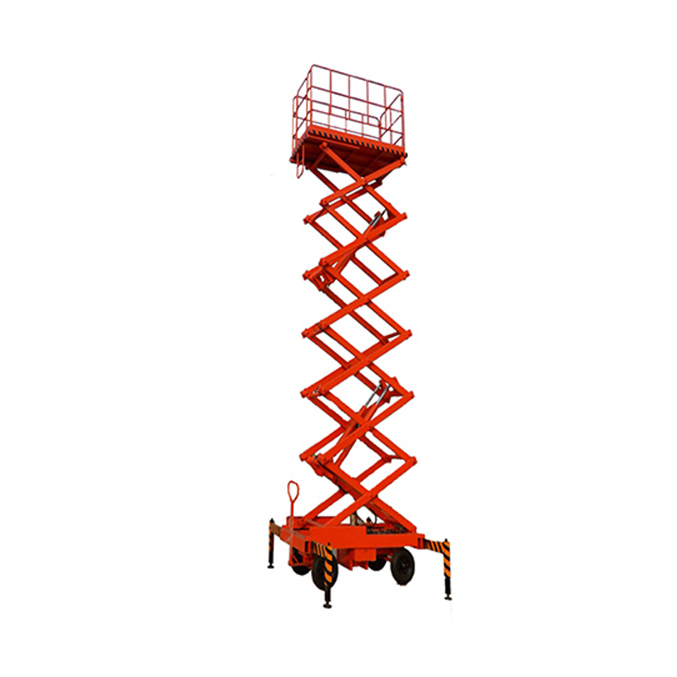 NIULI 6m To 14m Mobile Mini Hydraulic Elevator Scissor Lift Table Aerial Work Platform