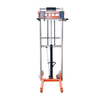 NIULI Hand Manual Pallet Operated Stacker Hydraulic 1.5m Lifting Pallet Stacker Forklift