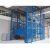 NIULI 2000kg 5000kg Industrial Straight Top Heavy Lifting Work Platform Hydraulic Warehouse Cargo Lift Price with Mesh Enclosure