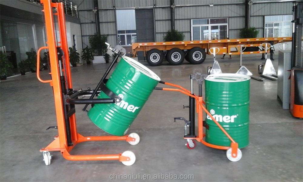 300kg Oil Drum Stacker Hand Hydraulic Drum Truck