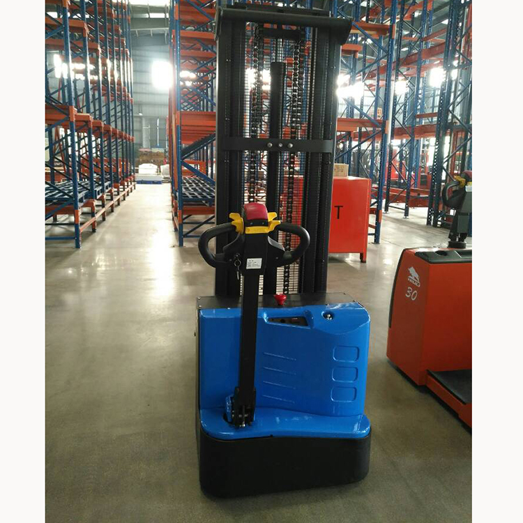 Transpalette Electric Forklift Battery Stacker Capacity 1.5ton 1500kg Hydraulic Electric Power Hand Operated Pallet Stacker
