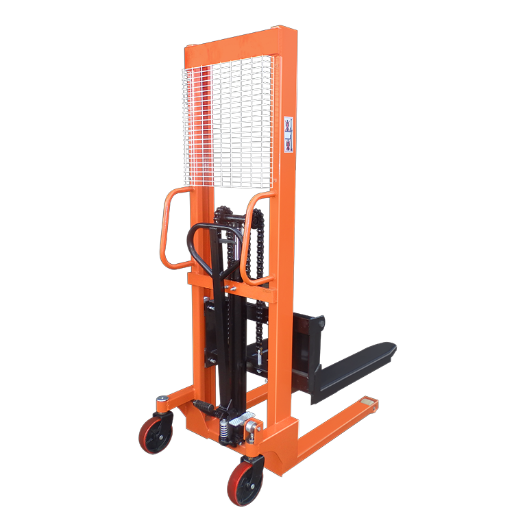 NIULI Hand Manual Pallet Operated Stacker Hydraulic 1.6m Lifting Pallet Stacker