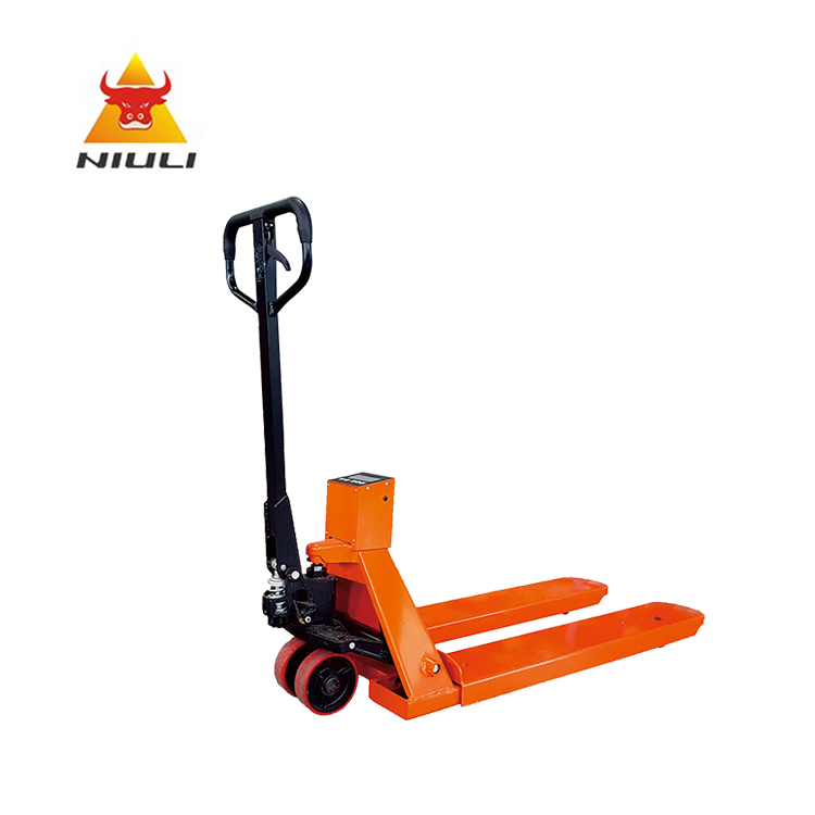 NIULI Weighing Scale Pallet Jack Hydraulic Handylift Hydraulic Hand Pallet Truck with Weight Scale