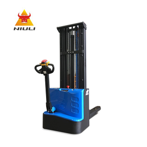NIULI Warehouse Logistic Storage Equipment Battery Power Pallet Lift Fork Hydraulic Electrico Apilador Stacker