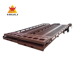 NIULI Factory Direct Height Adjustable Manual Dock Slope Hydraulic Mobile Yard Ramp for Loading Container